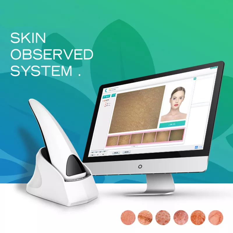 Household Intelligent Skin Detector 4K Epidermis/Dermis Elasticity Assessment Acne Detection Texture Analysis HD Image Report