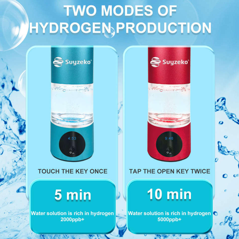6000ppb Hydrogen-Rich Water Cup Purifier H2 Water Filter 2024 Portable Premium Hydrogen Water Bottle Generator