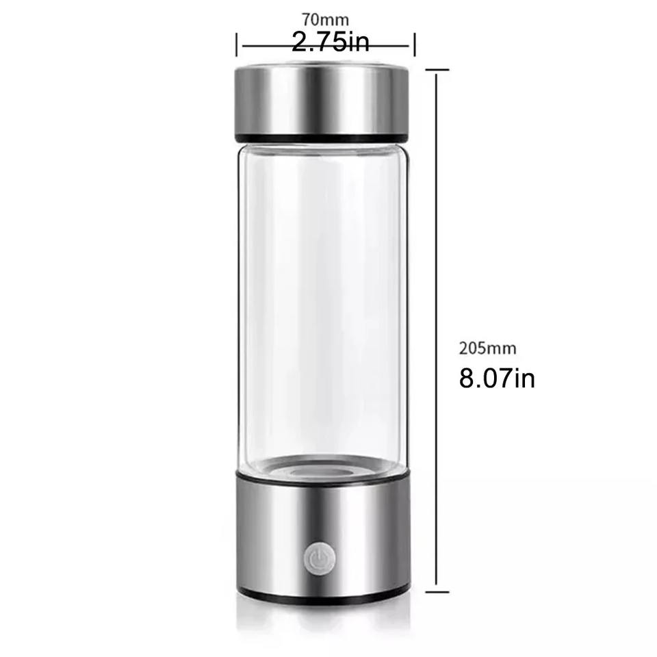 Factory Direct 420ml H2 Hydrogen Water Bottle Dual Chamber SPE Maker Premium Healthcare Water Cup