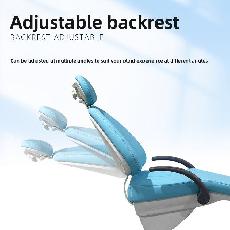 Ultra-Fine Leather Multi-Functional Dental Chair with Adjustable Electric Lift Bed-Chair Dual-Purpose for Dental Clinics