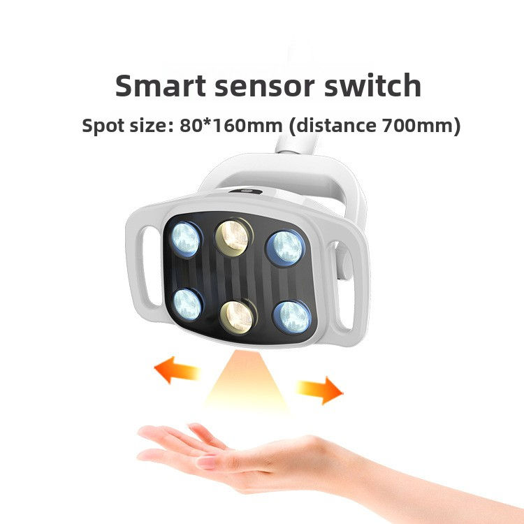 2025 Hao Yi Wholesale Hot Sale Dental Six Bead Lamp Oral Light Plastic Dental Chair Comprehensive Treatment Chair