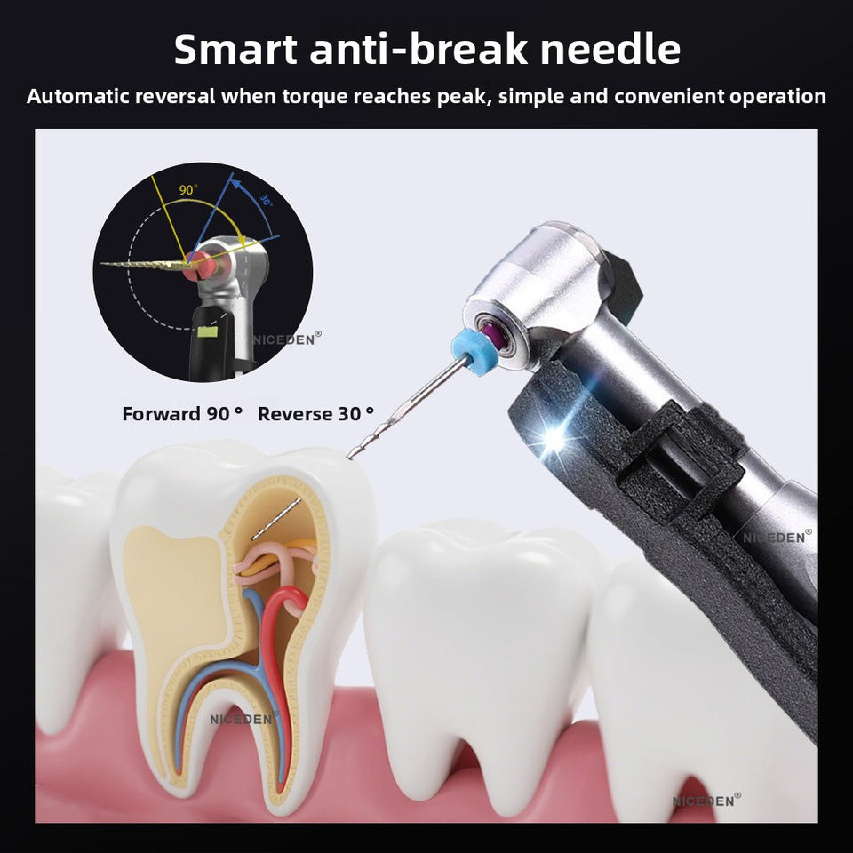 6 Modes Dental Wireless Endo Motor for Root Canal Treatment 16:1 Reduction Contra Angle LED Electric Metal Source CE Certified