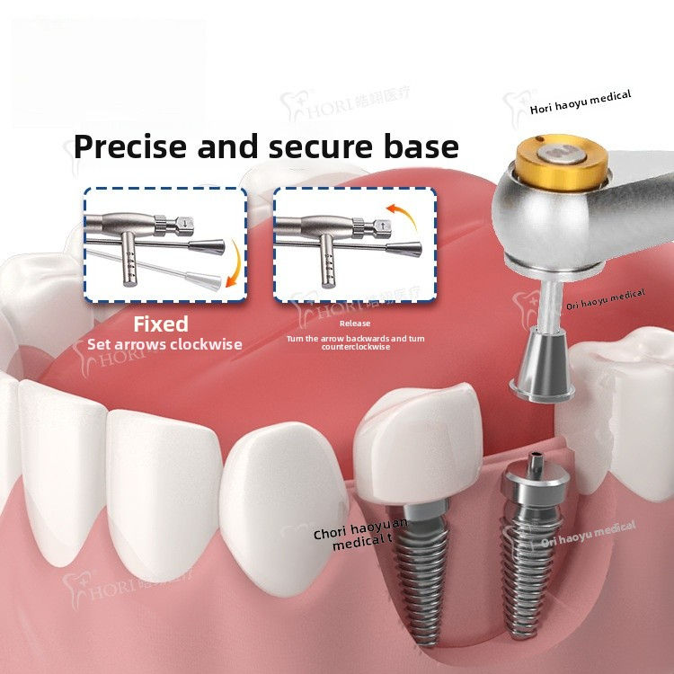 Hao Yi Medical Dental Hand Implant Restoration Tool Kit-CE Certified 16-Piece Ergonomic Screwdriver Manual Torque Wrench (15 Jaw