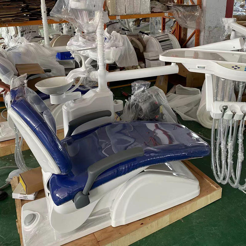 2025 New Electric Comprehensive Dental Treatment Chair with Metal Oral Table and Disinfection Machine