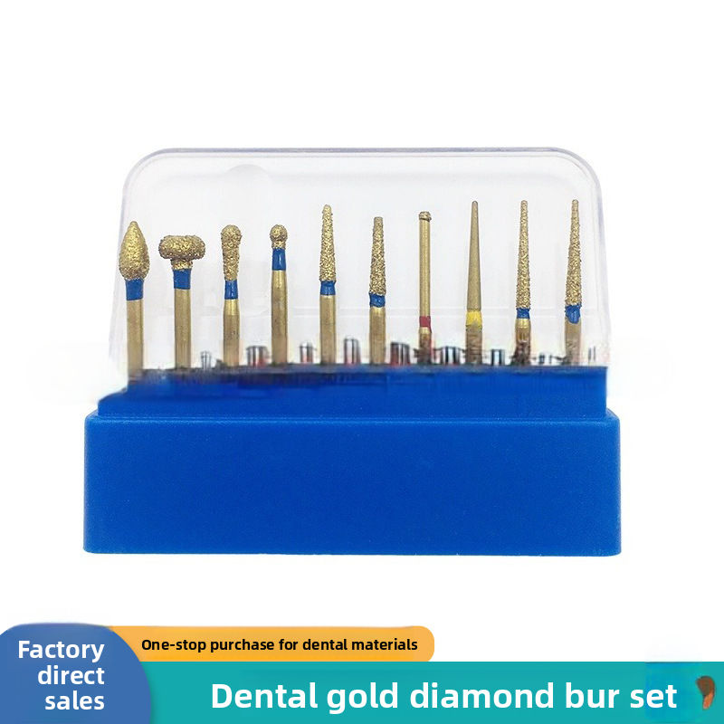 Factory Direct Class I High-Speed Dental Drill Suit Gold Car Needle Emery Grinding Head Tooth Preparation Mobile Access