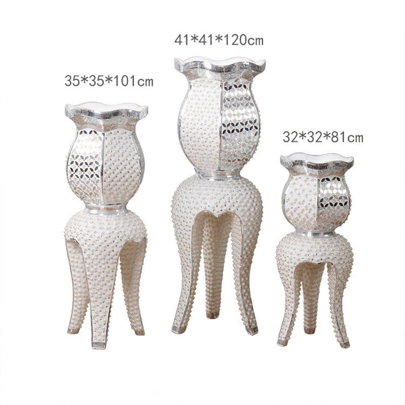 Home Decor European Electroplated FRP Large Diamonds Vase for Living Room Decoration Luxury Art Resin Craft Gift