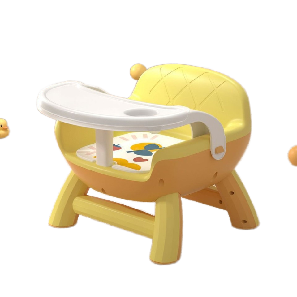 Children's Dining Chair, Multifunctional Baby Feeding Chair, Squeaky Chair with Backrest for Household Dining Use