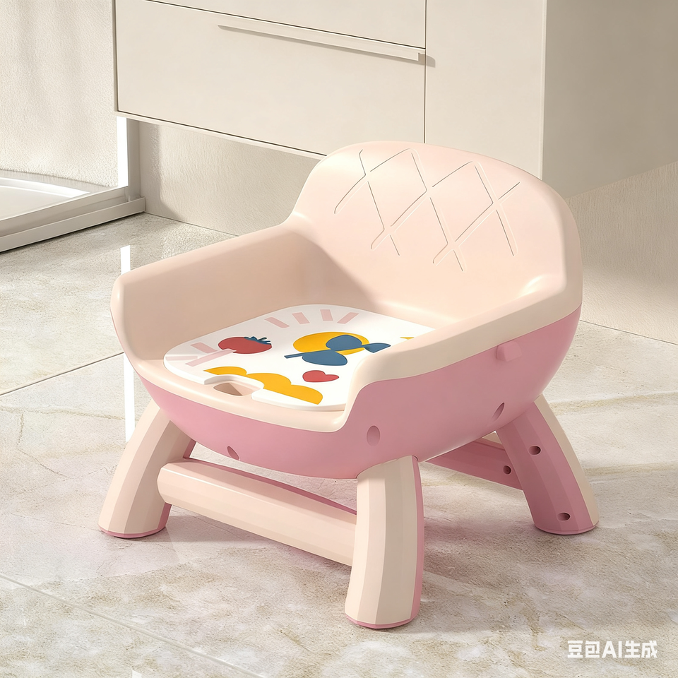 Children's Dining Chair, Multifunctional Baby Feeding Chair, Squeaky Chair with Backrest for Household Dining Use