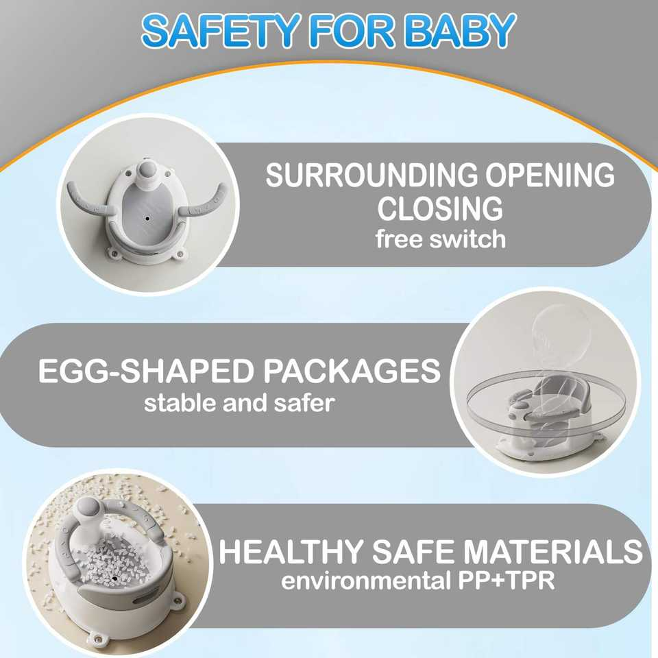 Baby Bath Seat for Babies 6 Months & Up, Non-Slip Toddler Bath Seat for Baby & Newborn