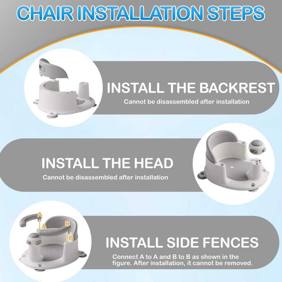 Baby Bath Seat for Babies 6 Months & Up, Non-Slip Toddler Bath Seat for Baby & Newborn