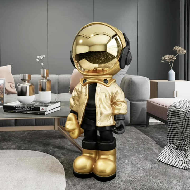 Store Opening Welcome Arts Resin Astronaut Sculpture Home Decor Interior Decoration for Mall Handmade Resin Crafts Gifts