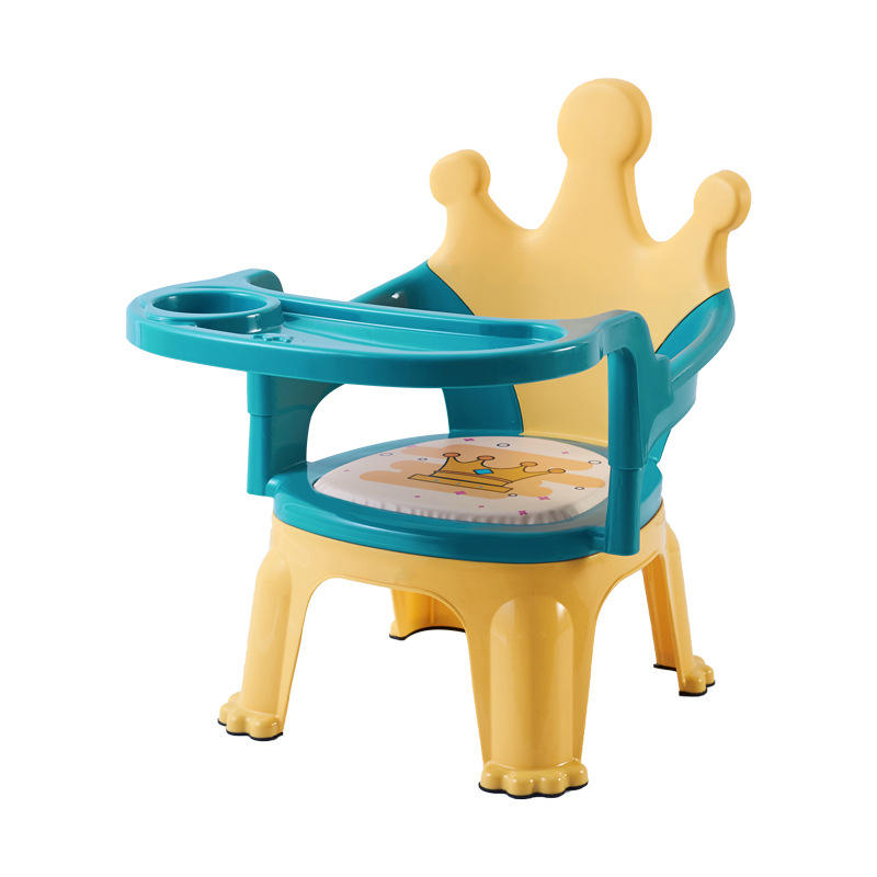 Children's High Chair Baby Chair Kindergarten Stool Fun Seat with Sound Backrest Squeaky Chair Small Dining Chair