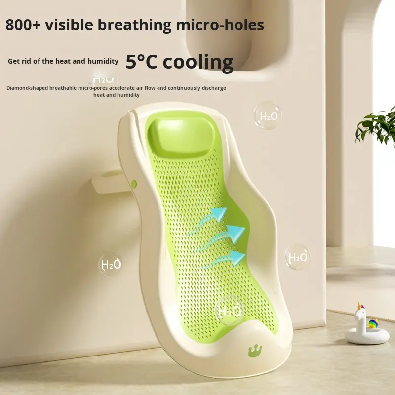 Baby Bathing Recliner Folding Bath Rack with Bathtub Newborn Bath Net & Non-Slip Mat