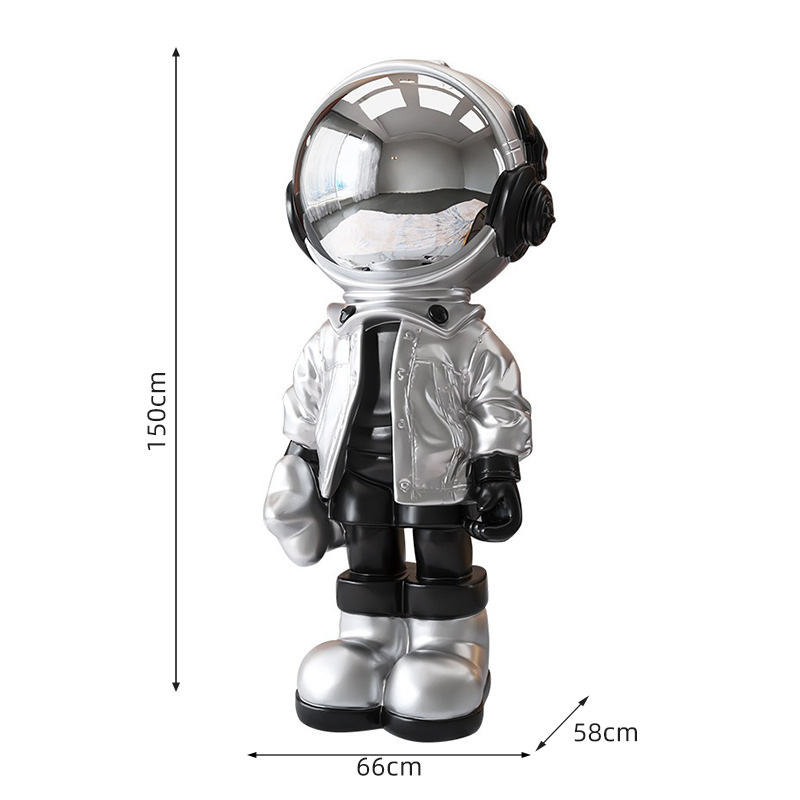 Store Opening Welcome Arts Resin Astronaut Sculpture Home Decor Interior Decoration for Mall Handmade Resin Crafts Gifts