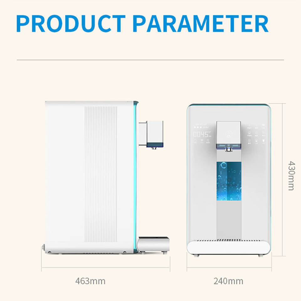 Table Top Drinking Hot and Cold Water Dispenser Machine Portable Electric Uv Water Dispensing Purifier Unit for Home