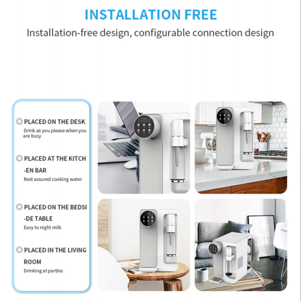 OLNASI W50 Sparkling Water Machine RO Direct Drinking Soda and Sparkling Water Makers Tabletop Sparkling Water Maker