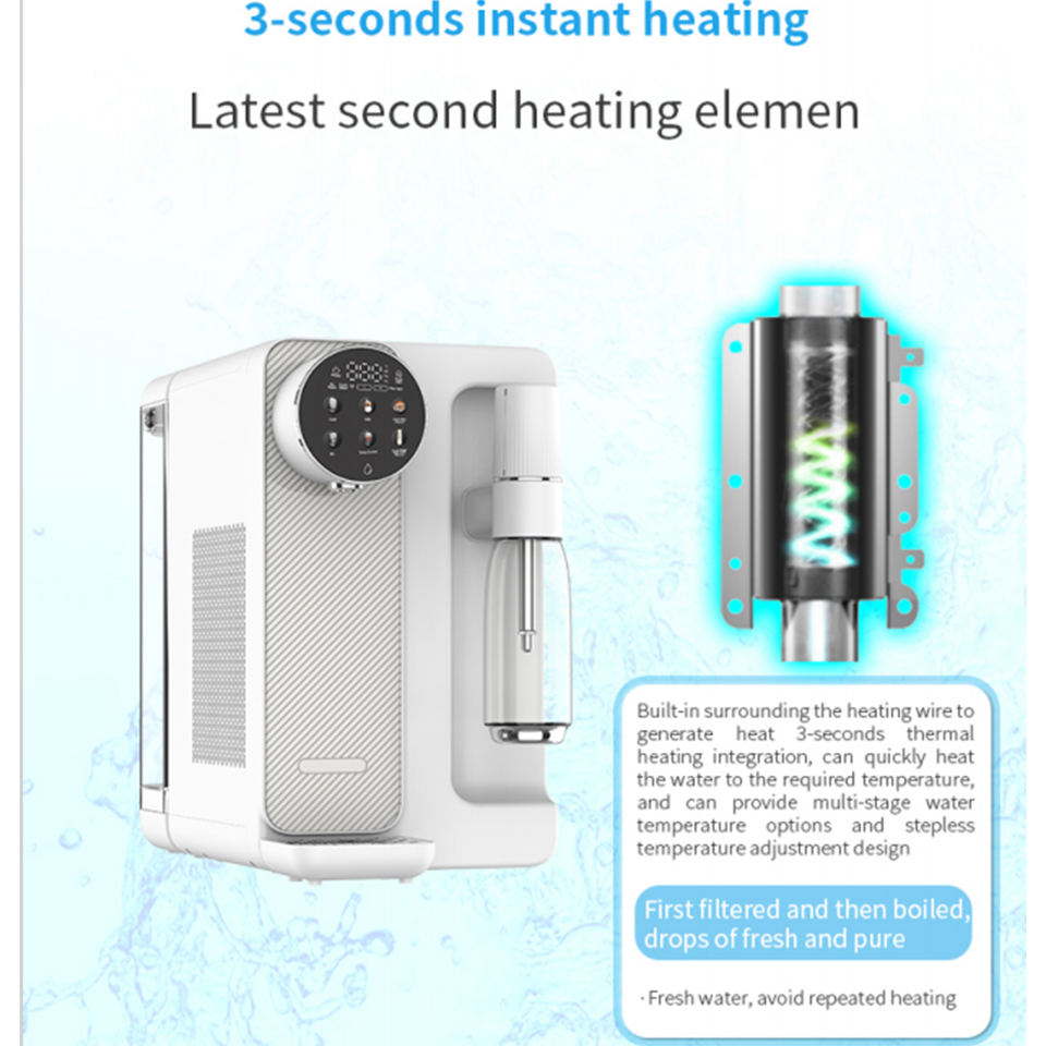 OLNASI W50 Sparkling Water Machine RO Direct Drinking Soda and Sparkling Water Makers Tabletop Sparkling Water Maker