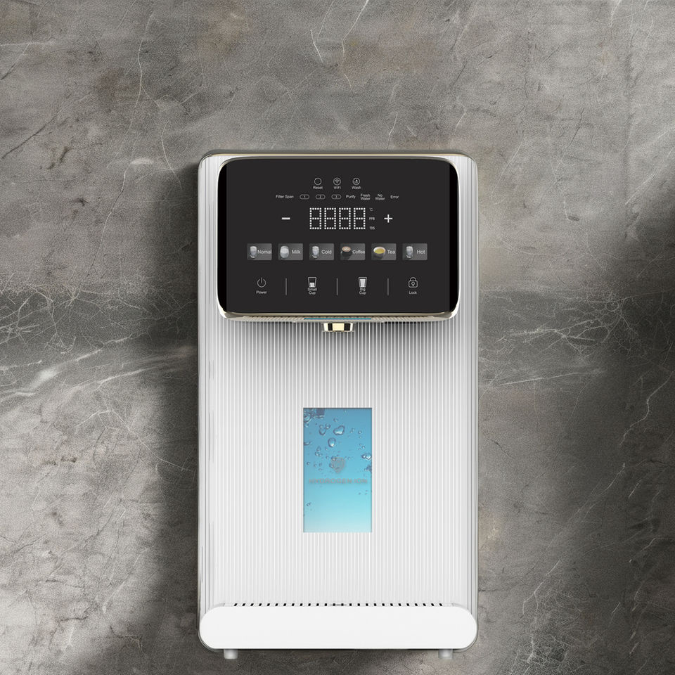 Hydrogen-Rich Countertop Reverse Osmosis Water Purifier Self-Cleaning Cold Drinking Water Dispenser for Hotels Households Cars