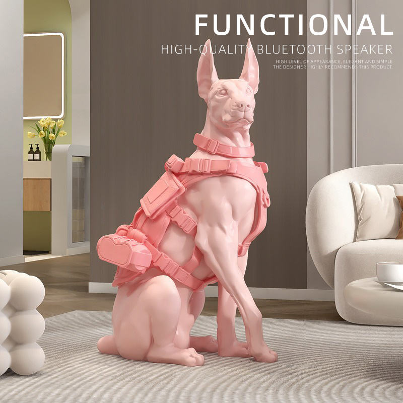 New Doberman Sculpture Resin Crafts Floor Ornaments Porch Living Room Furniture Luxury Home Decoration Office Gifts