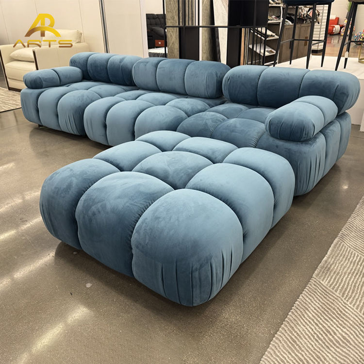 Modern Luxury Single Modular Sofa Set Classic Nordic Home Furniture Top Sponge for Apartments Hotels Villas Made of Wood