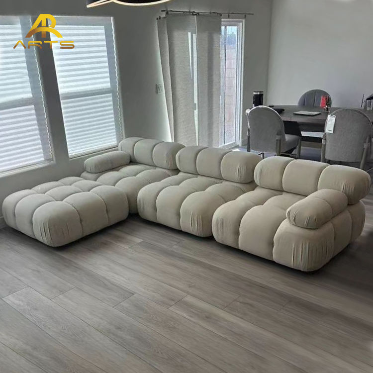 Modern Luxury Single Modular Sofa Set Classic Nordic Home Furniture Top Sponge for Apartments Hotels Villas Made of Wood