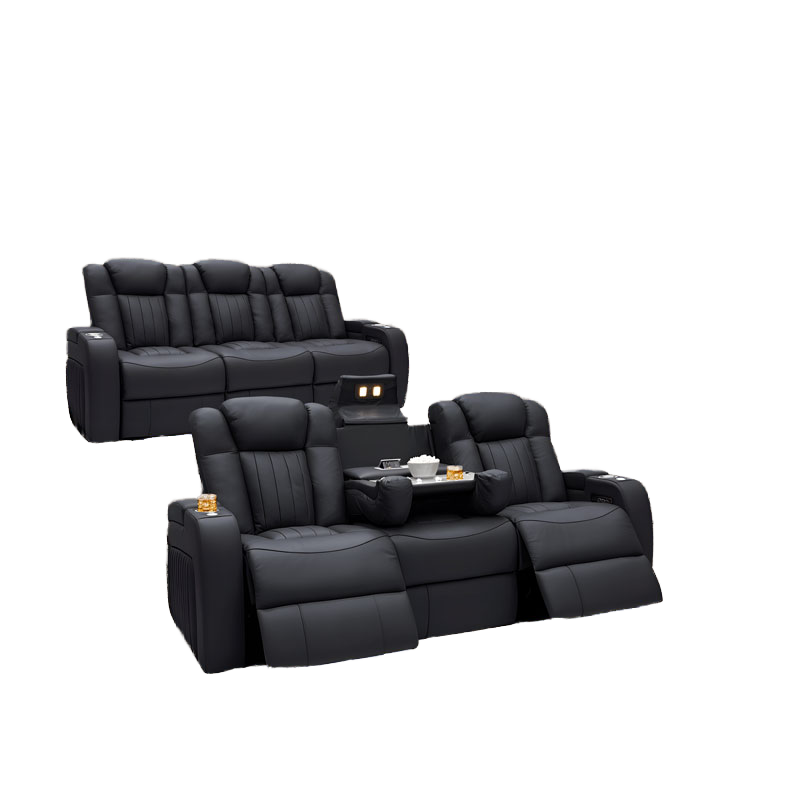 Modern Genuine Leather VIP Cinema Home Theater Electric Recliner Is Selling Well Living Room Home Living Room Sofa Cup Holder