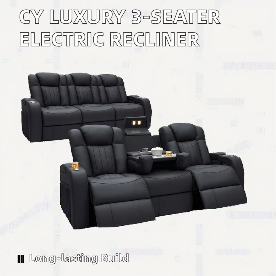 Modern Genuine Leather VIP Cinema Home Theater Electric Recliner Is Selling Well Living Room Home Living Room Sofa Cup Holder