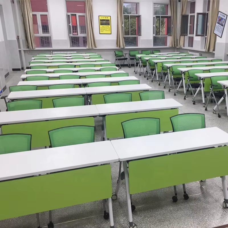 Liyu Office or School Furniture Training Rooom Modular Meeting Conference Table and Chair Set Foldable