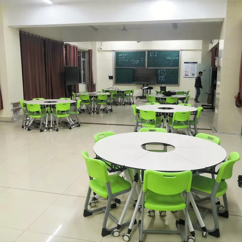 Liyu Office or School Furniture Training Rooom Modular Meeting Conference Table and Chair Set Foldable