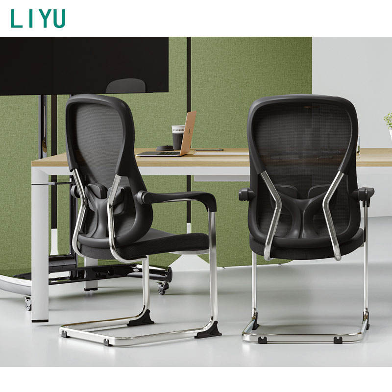 Liyu Furniture Modern Ergonomic Office Furniture-Mesh Conference/Meeting Chair for Home Executive Use Durable Metal Material