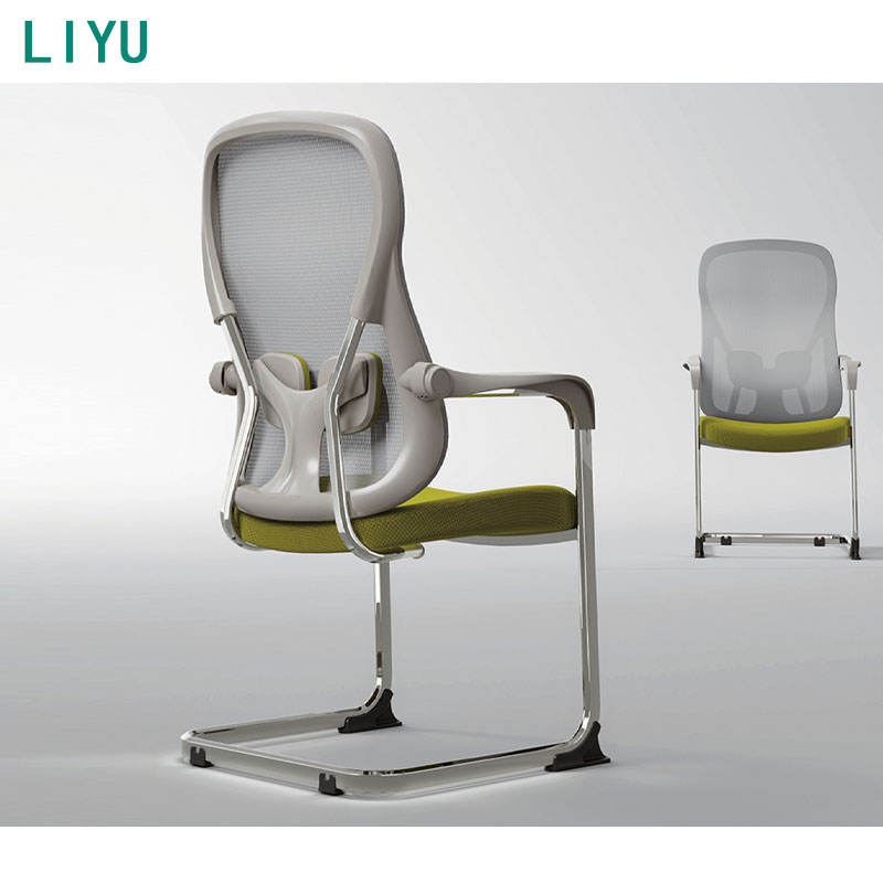 Liyu Furniture Modern Ergonomic Office Furniture-Mesh Conference/Meeting Chair for Home Executive Use Durable Metal Material