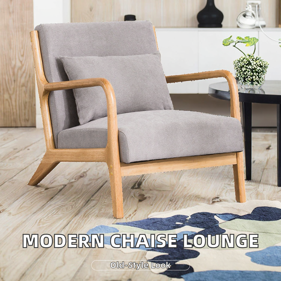 Vintage Contemporary Reclining Chaise Lounge Chair Fabric Living Room Furniture OEM Customized Factory Price