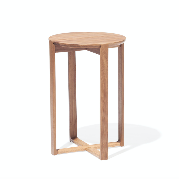 Most Popular Easy Assemble Bent Gold Black Marble Stone Teak Wood Modern Round End Table Nesting Coffee Table