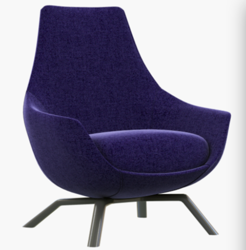 Italian Single Sofa Chair Solid Wood Leisure Chair Hotel Living Room Velvet Armchair High-back Lounge Chair for Hotel