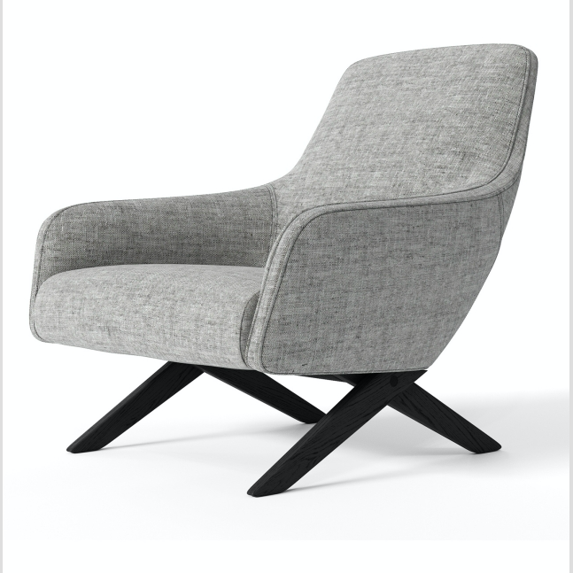 Italian Single Sofa Chair Solid Wood Leisure Chair Hotel Living Room Velvet Armchair High-back Lounge Chair for Hotel