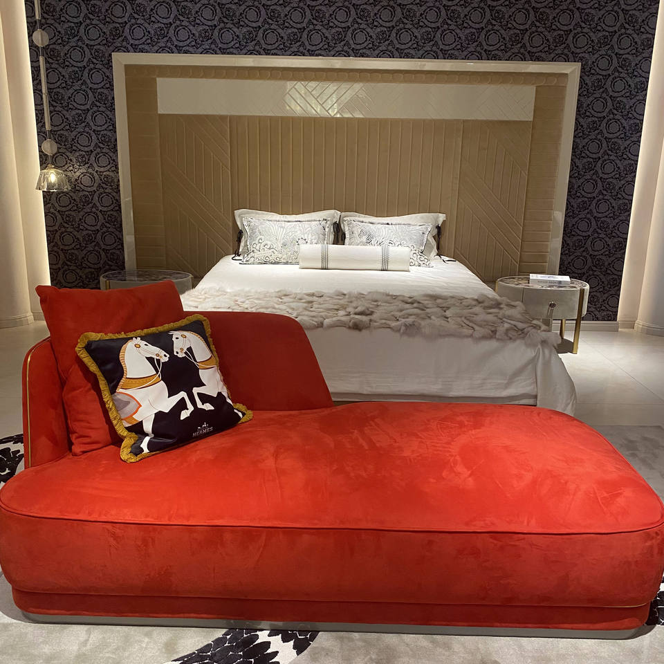 Luxury-modern Living Room Bed, Large Plank Bed, Custom-made in High-end Nordic Style