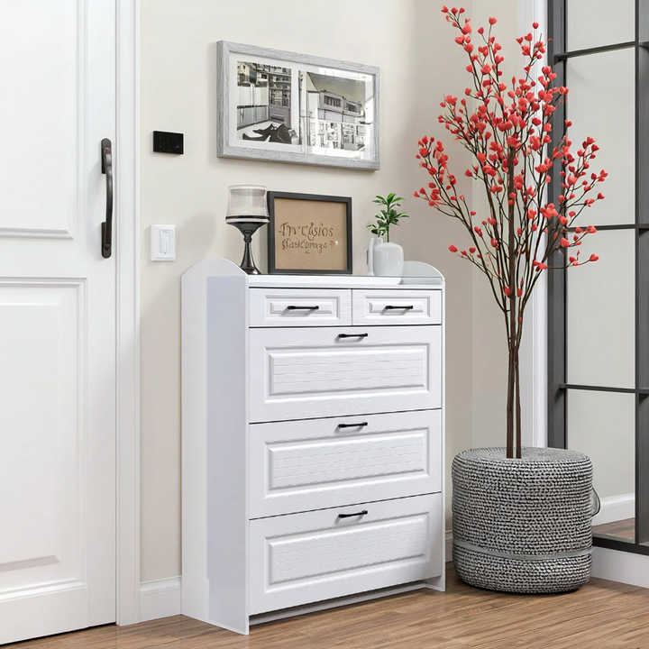 Wholesale Organized Furniture Wooden Stacks Shoe Storage Rack Cabinet for Home Apartment School Living Room