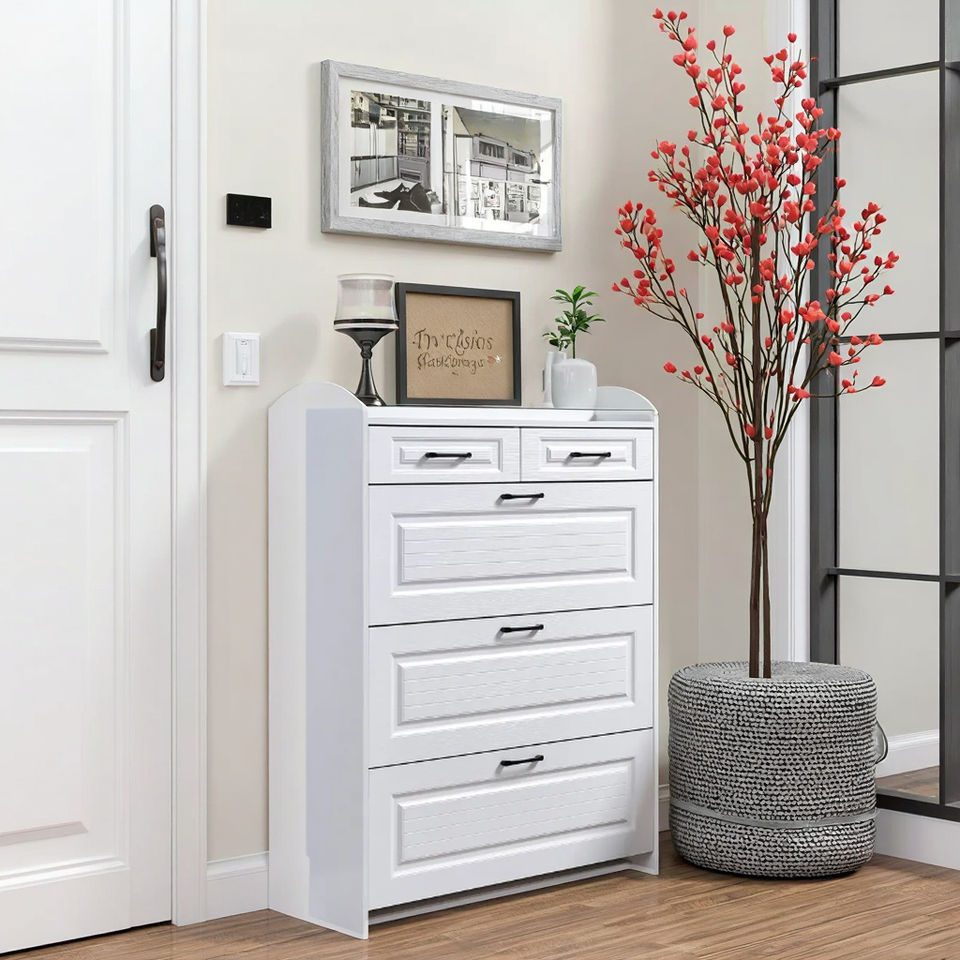 Wholesale Organized Furniture Wooden Stacks Shoe Storage Rack Cabinet for Home Apartment School Living Room