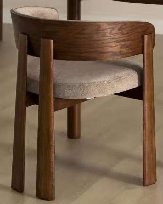 French Modern Fabric Dressing Stool with Lamb Wool Soft Bag for Hotel Use Eco-friendly Living Room Leisure Chair