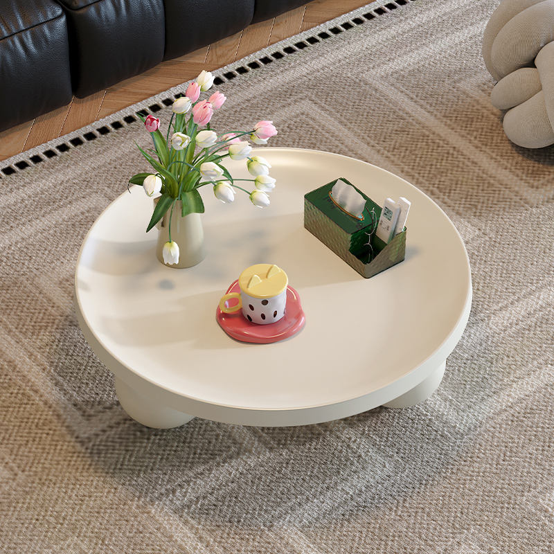 Modern Nordic metal Tea Table Cream Style & Easy Clean Home Furniture for Small Apartment Living Room