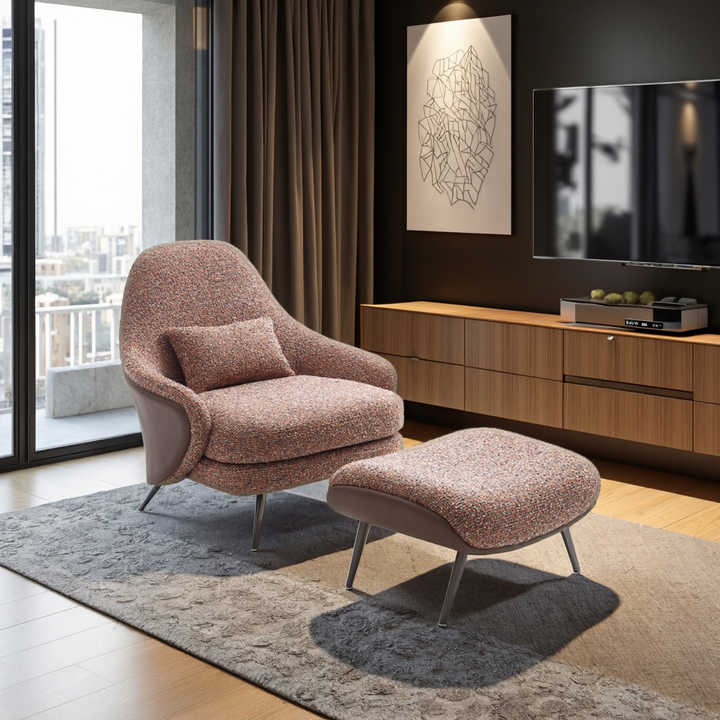 Contemporary Fabric Lounge Leisure Chair High-Density Sponge New Style for Home Office Living Room Home Furniture for Sale