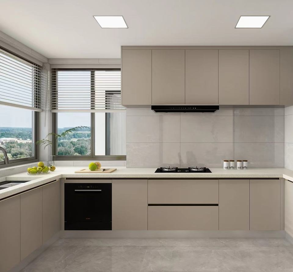 Custom Modern Plywood Kitchen Cabinets Contemporary Design Melamine Kitchen Storage Cabinet