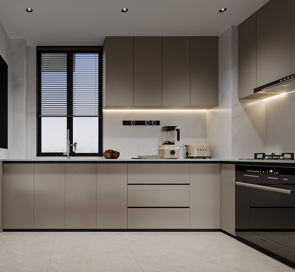 Custom Modern Plywood Kitchen Cabinets Contemporary Design Melamine Kitchen Storage Cabinet