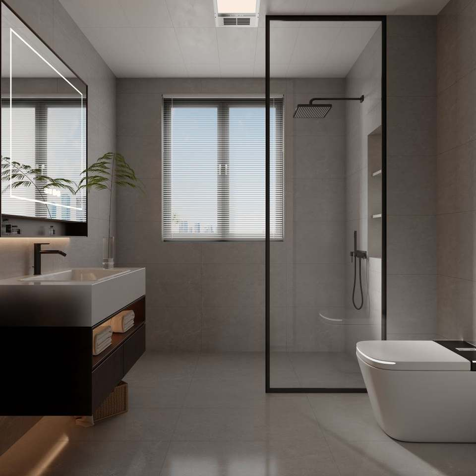 Modern LED Wall-Mounted Bathroom Cabinets Bathroom Vanities with Sink for Home Hotel