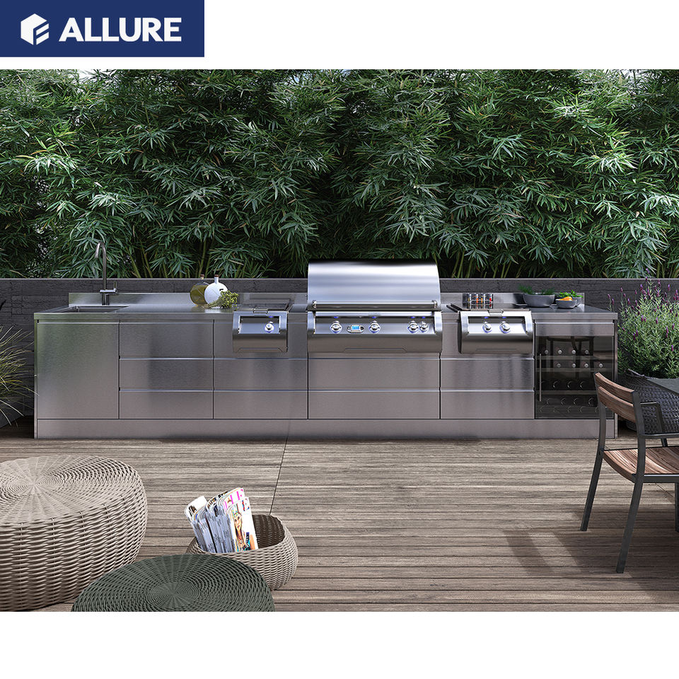 Allure Cuisine Prefab Luxury Modular Cabinetry Kitchens Furniture Modern Kitchen Designs Outdoor Bbq Kitchen Cabinets Island