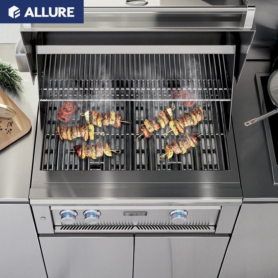 Allure Cuisine Prefab Luxury Modular Cabinetry Kitchens Furniture Modern Kitchen Designs Outdoor Bbq Kitchen Cabinets Island