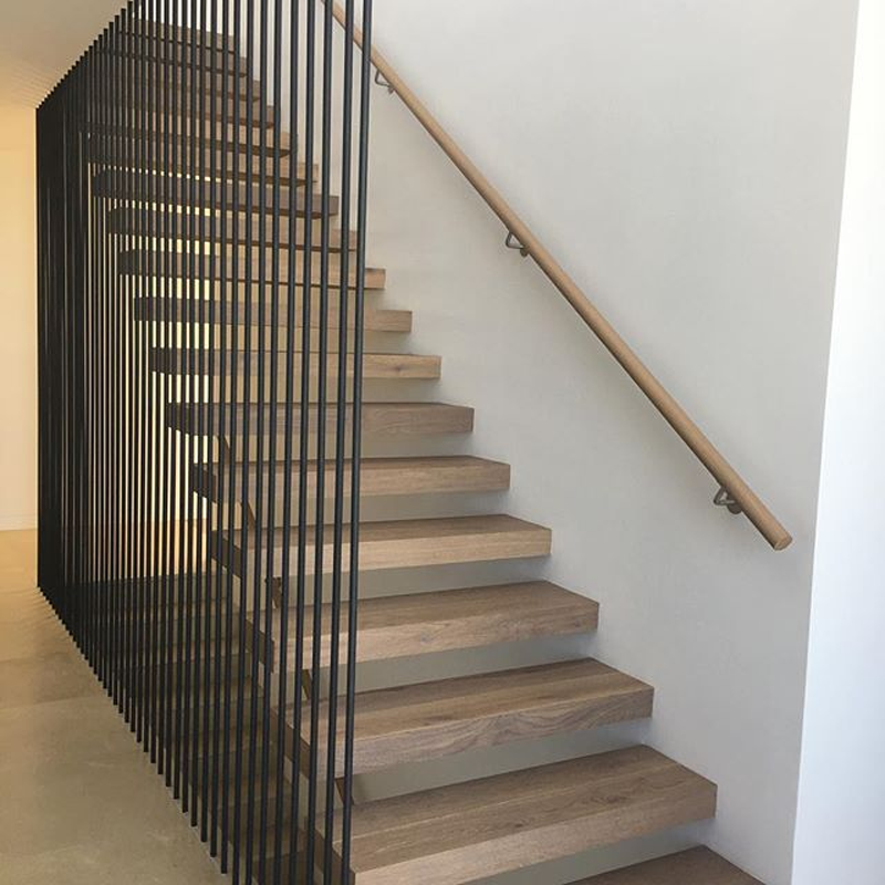 CBMmart Imported High Quality Materials Luxury Oak Grain Straight European Style Villa Stair