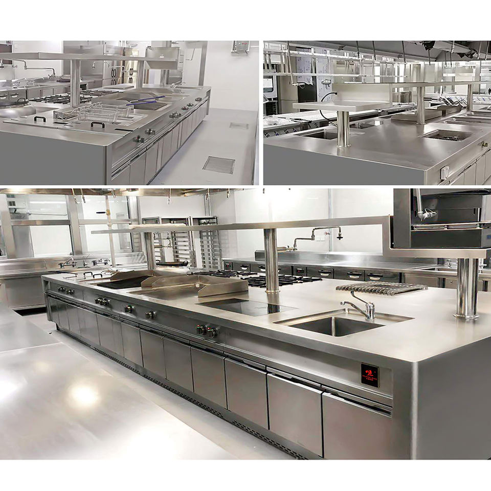 Factory Customized Stainless Steel Cooking Range Kitchen Need Commercial Catering Equipment Kitchen