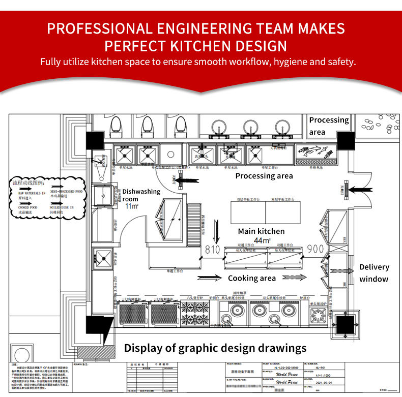 Factory Customized Stainless Steel Cooking Range Kitchen Need Commercial Catering Equipment Kitchen