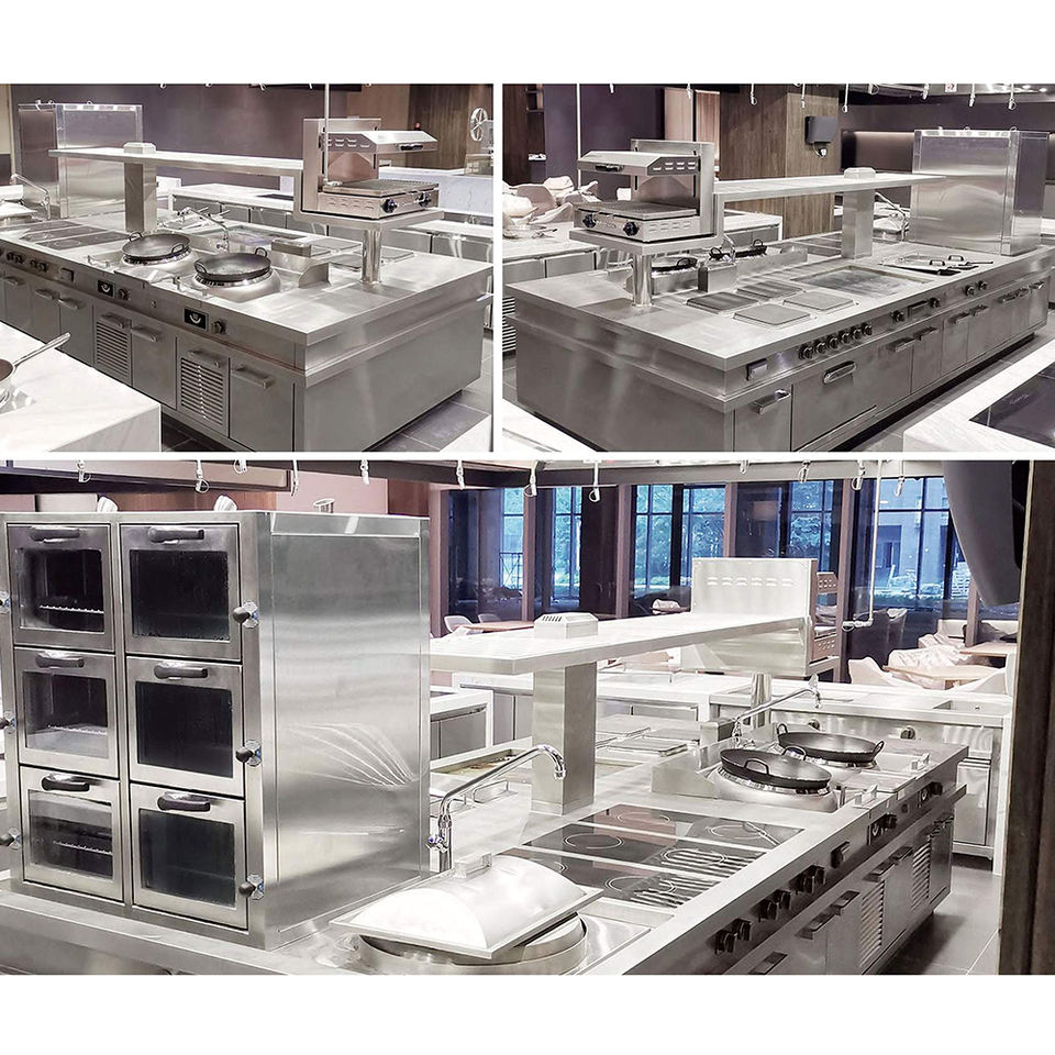 Commercial Kitchen Tools and Equipment Gas Cooker with Oven and Grill for a Chef